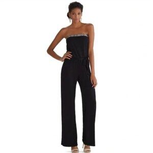 White House Black Market Embellished Jumpsuit Women's Size 8 Very gently used co